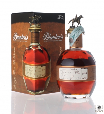 Blanton's straight from the barrel 62.8%