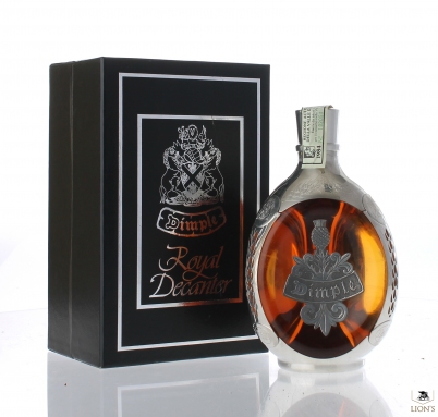 Dimple Royal Decanter 1984 on flag