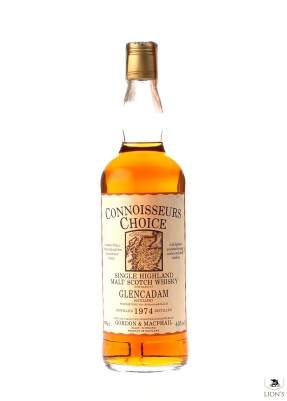 Glencadam 1974 Connoisseur's Choice map label