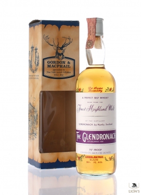 Glendronach 70 proof Stenciled Flowers