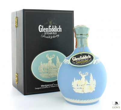 Glenfiddich 21 years old Wedgwood ceramic decanter