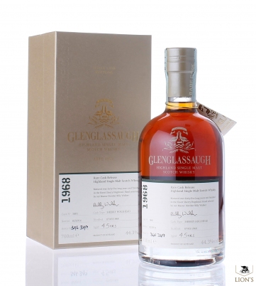 Glenglassaugh 1968 45 years old 44.3% cask 1601