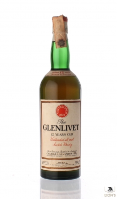 Glenlivet 12 years old Unblended all malt Baretto