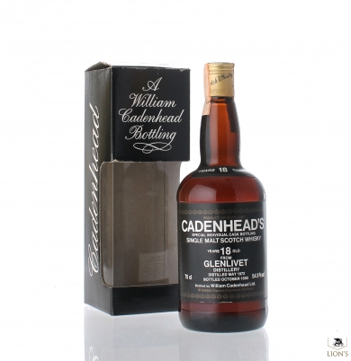 Glenlivet 1972 18 years old 54.9% Cadenhead