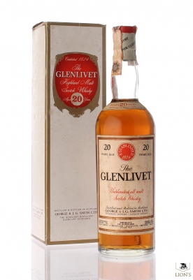 Glenlivet 20 Years Old Baretto White Box