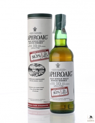 Laphoaig 10 years old 58.3% cask strenght batch 004