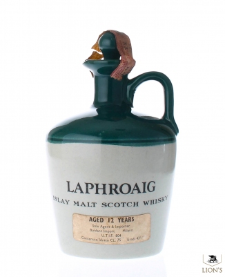 Laphroaig 12 years old ceramic flagon Bonfanti