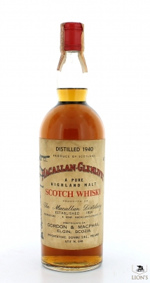 Macallan 1940 Donini Signed by Giaccone in 1979