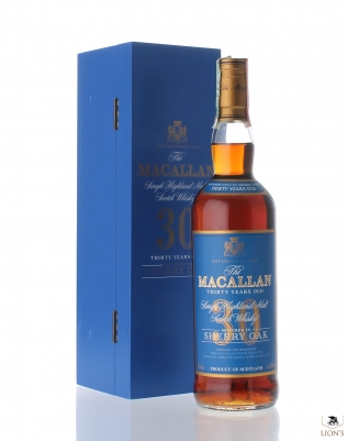 Macallan 30yo sherry oak blue box