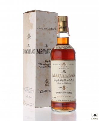 Macallan 8 years old Rinaldi import plastic cap