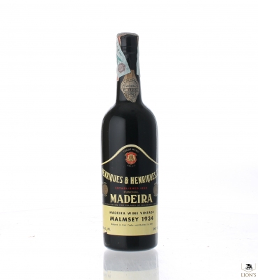 Madeira Malmsey 1934  Henriques & Henriques