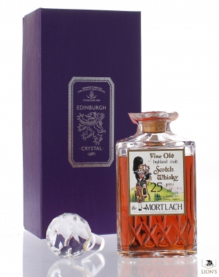 Mortlach 25 years old Edinburgh crystal Decanter