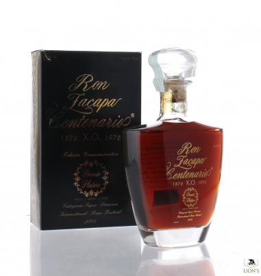 Rum Zacapa Centenario 1876-1976 Premio Platino