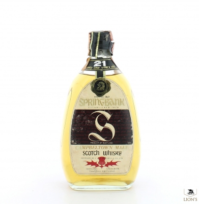 Springbank 21 years Japan import pear shaped