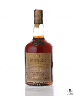 Springbank 21 Years Old Dumpy J. Archibald Mitchell