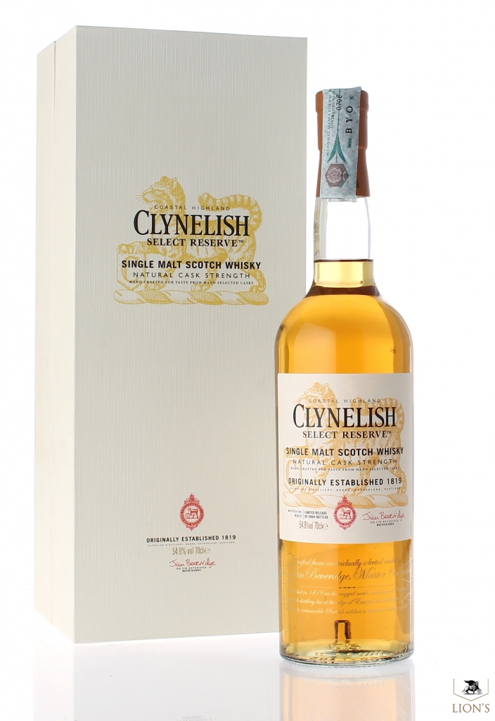 Clynelish 54.9% Select reserve one of the best types of Scotch Whisky
